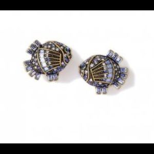 Authentic Heidi Daus crystal clip on earrings.